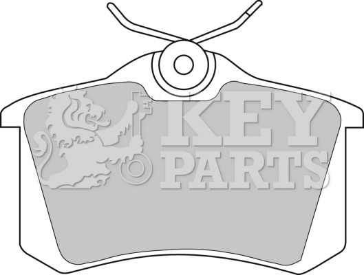 Brake Pad Set, disc brake (KBP1542)