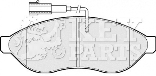Brake Pad Set, disc brake (KBP2001)
