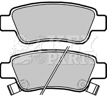 Brake Pad Set, disc brake (KBP2072)