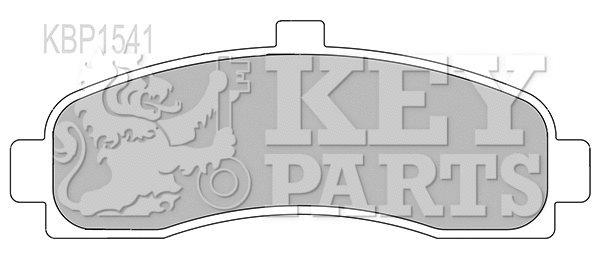 Brake Pad Set, disc brake (KBP1541)
