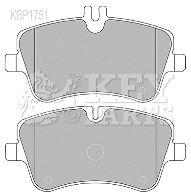 Brake Pad Set, disc brake (KBP1751)