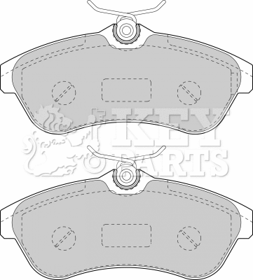 Brake Pad Set, disc brake (KBP1735)