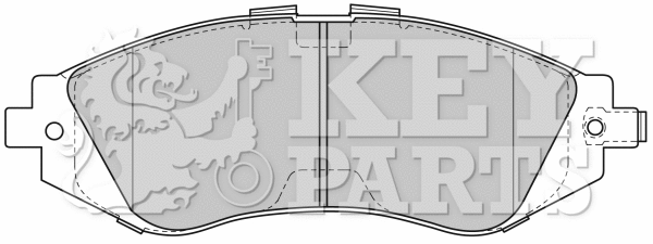 Brake Pad Set, disc brake (KBP1881)