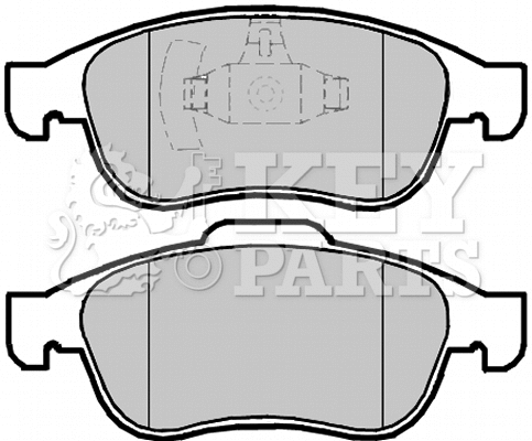 Brake Pad Set, disc brake (KBP2098)