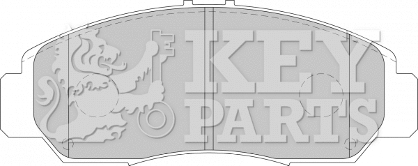 Brake Pad Set, disc brake (KBP1741)