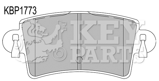Brake Pad Set, disc brake (KBP1773)