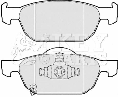 Brake Pad Set, disc brake (KBP2076)