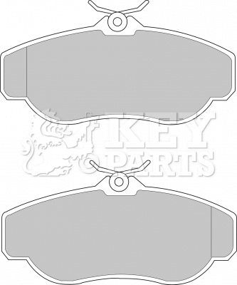 Brake Pad Set, disc brake (KBP1429)