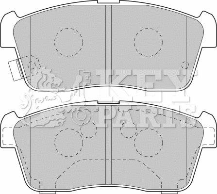 Brake Pad Set, disc brake (KBP1801)