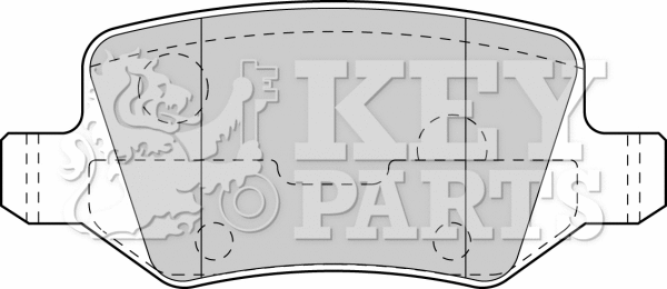 Brake Pad Set, disc brake (KBP1753)