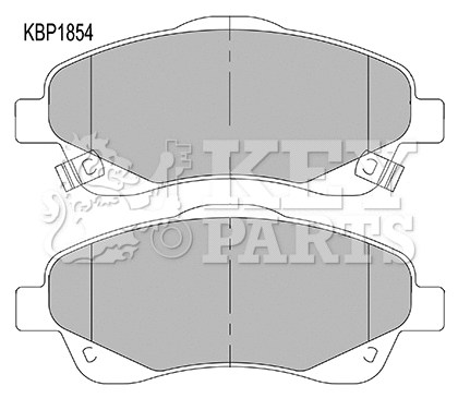 Brake Pad Set, disc brake (KBP1854)