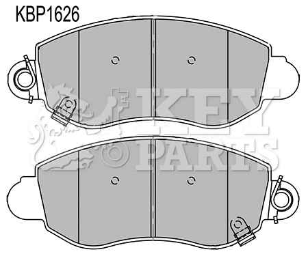 Brake Pad Set, disc brake (KBP1626)