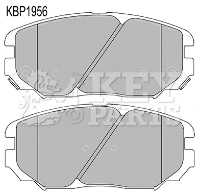 Brake Pad Set, disc brake (KBP1956)