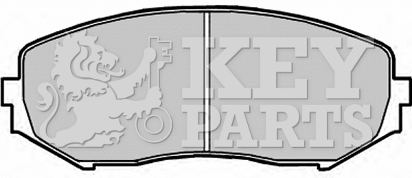 Brake Pad Set, disc brake (KBP1957)