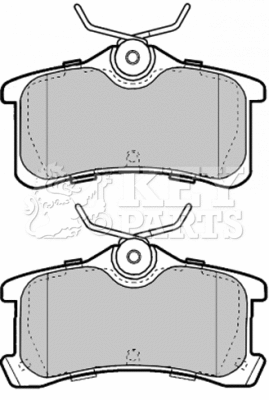 Brake Pad Set, disc brake (KBP1885)