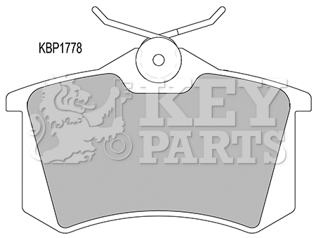 Brake Pad Set, disc brake (KBP1778)