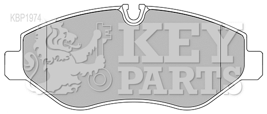 Brake Pad Set, disc brake (KBP1974)