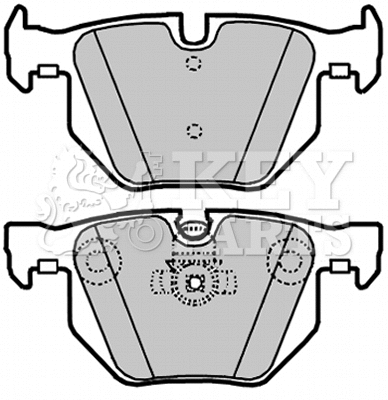 Brake Pad Set, disc brake (KBP1937)