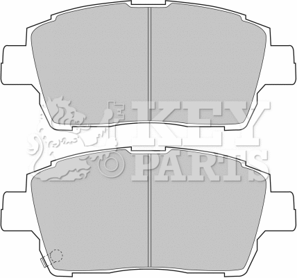 Brake Pad Set, disc brake (KBP1728)