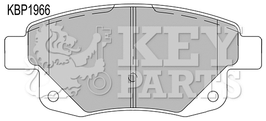 Brake Pad Set, disc brake (KBP1966)