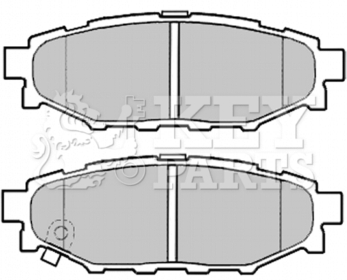 Brake Pad Set, disc brake (KBP2004)