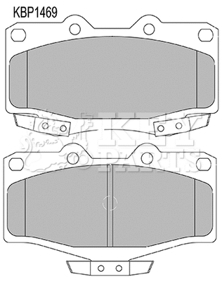 Brake Pad Set, disc brake (KBP1469)