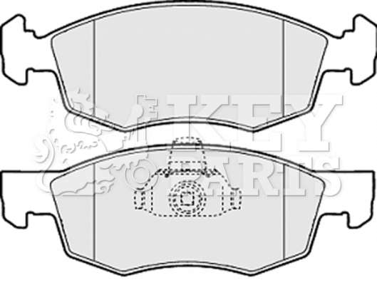 Brake Pad Set, disc brake (KBP1886)