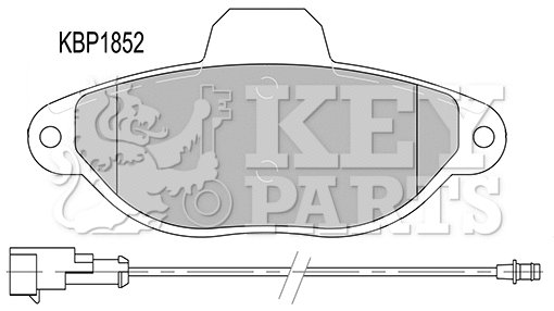 Brake Pad Set, disc brake (KBP1852)