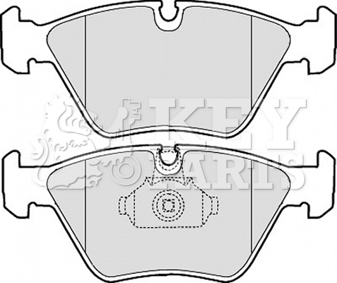 Brake Pad Set, disc brake (KBP1843)