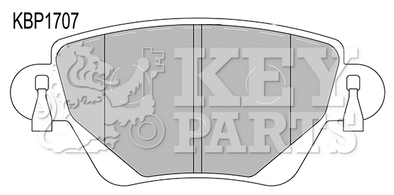 Brake Pad Set, disc brake (KBP1707)