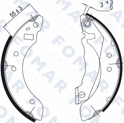 Brake Shoe Set (FO 0364)