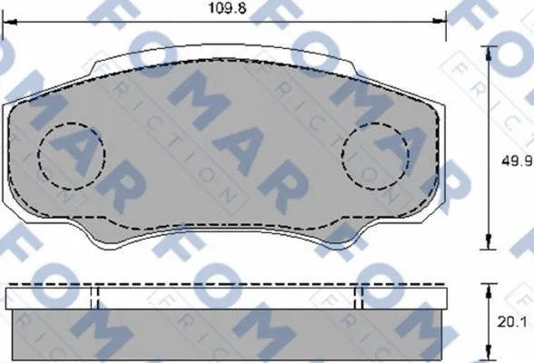 Brake Pad Set, disc brake (FO 910981)