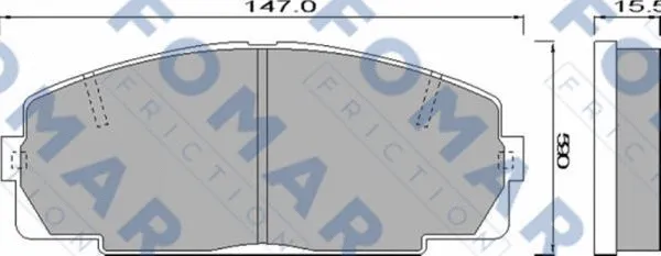 Brake Pad Set, disc brake (FO 489481)
