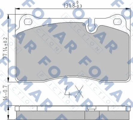 Brake Pad Set, disc brake (FO 935281)