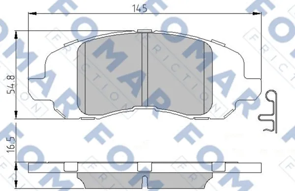 Brake Pad Set, disc brake (FO 973981)