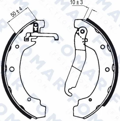 Brake Shoe Set (FO 0498)