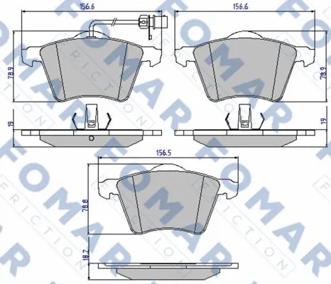 Brake Pad Set, disc brake (FO 814781)