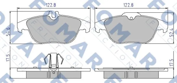 Brake Pad Set, disc brake (FO 931281)