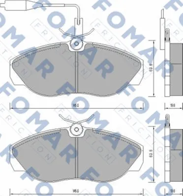 Brake Pad Set, disc brake (FO 629481)