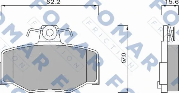 Brake Pad Set, disc brake (FO 630981)