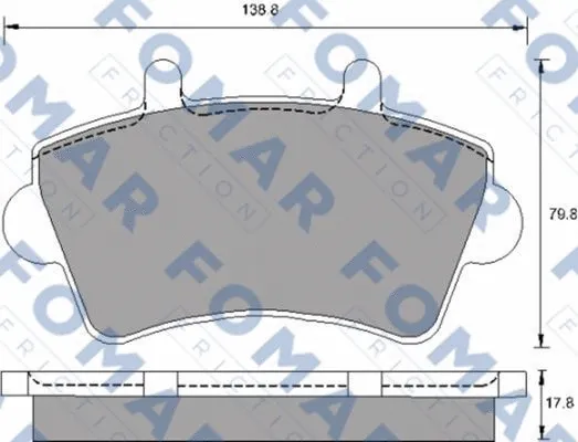 Brake Pad Set, disc brake (FO 683681)