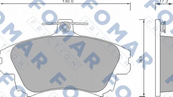 Brake Pad Set, disc brake (FO 677481)
