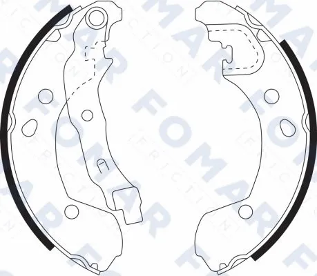 Brake Shoe Set (FO 9088)