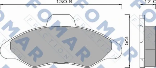 Brake Pad Set, disc brake (FO 432481)