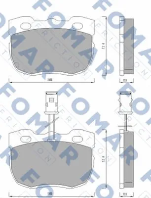 Brake Pad Set, disc brake (FO 487981)