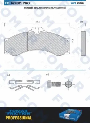 Brake Pad Set, disc brake