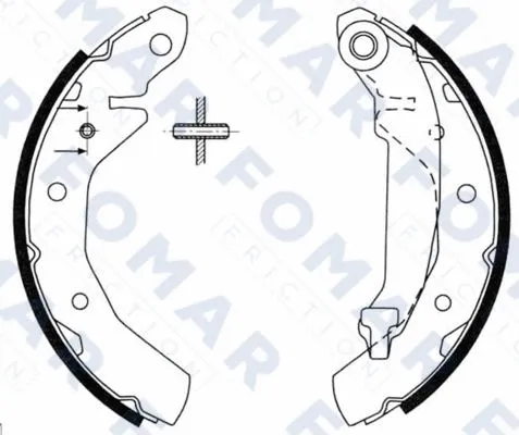 Brake Shoe Set (FO 0709)