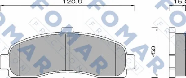 Brake Pad Set, disc brake (FO 495981)