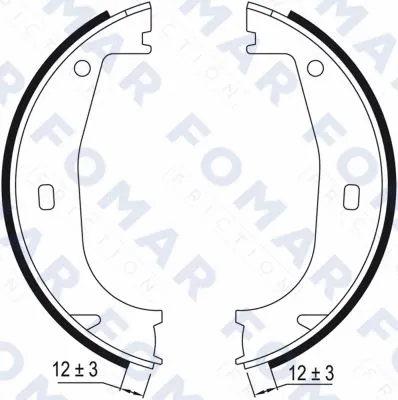 Brake Shoe Set (FO 0626)