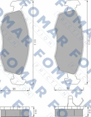 Brake Pad Set, disc brake (FO 478981)